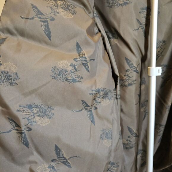 Vintage Eddie Bauer Goose Down Puffer Jacket Black Label Faux Fur Womens L XL - Picture 7 of 9